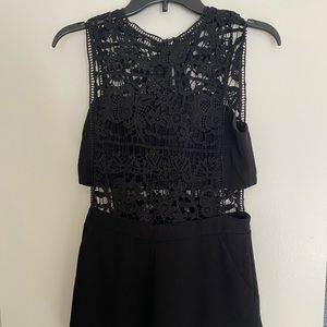 Tally Weijl black Romper with lace detail.Size L